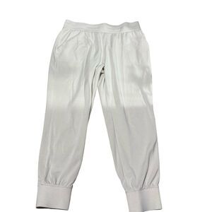 Danskin Ladies'  Joggers Sweat Pants Cream White size Large Pockets